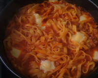 Macarrão talharim de forno