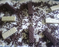 Pavê de Bis branco e preto