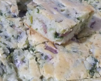 Torta de alho poró e linguiça calabresa