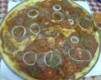 Pizza rápida de liquidificador