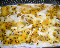 Torta pavê de maracujá