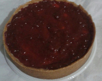 Torta cheesecake com ricota e goiabada