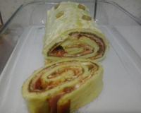 Rocambole de arroz cozido do Lúcio Cezar