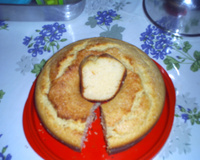 Bolo de flocos de arroz de liquidificador