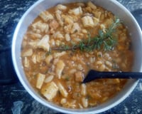 Dobradinha com feijão branco