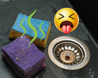 Como limpar DE VERDADE uma esponja de cozinha fedorenta: elimine milhões de bactérias em 1 ou 2 minutos