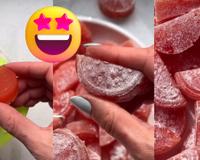 Bala fini caseira de melancia: receita simples é uma versão saudável da tradicional guloseima azedinha