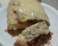 Rocambole de carne moída