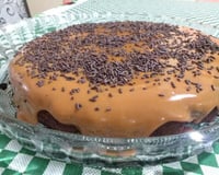 Bolo de chocolate com doce de leite