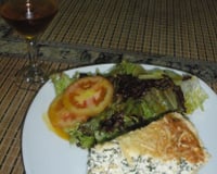 Quiche de ricota e espinafre