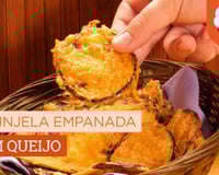 Berinjela à milanesa no forno