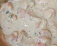 Camarão aos 3 queijos simples