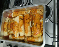 Panqueca de frango com milho