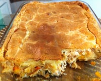 Torta de frango e palmito