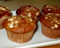 Muffins de aveia, canela e maçã