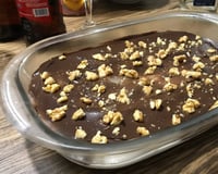 Pavê vegano de chocolate e nozes
