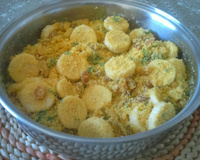 Farofa com banana e uva passa