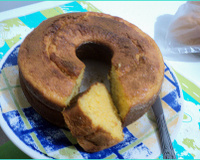 Bolo de milho com leite condensado