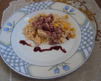 Arroz com calabresa