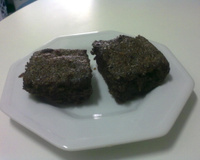 Brownie de chocolate e banana