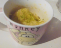 Bolo de laranja de caneca