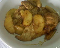 Filé de frango com maçã