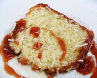 Bolo dois amores (queijo com goiabada)