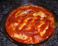 Lasanha de massa de pastel