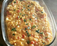 Filé de peixe ao molho e camarão