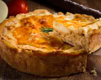 Torta de frango de liquidificador