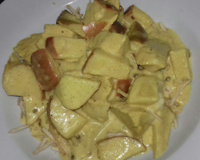 Frango com maçã ao Curry