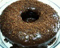 Bolo nega maluca de liquidificador