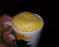 Bolo de fubá na caneca