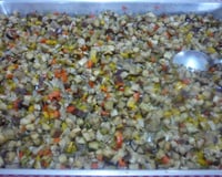 Salada de berinjela no forno