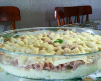 Escondidinho de linguiça