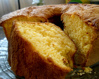 Bolo de fubá com laranja fofinho