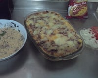 Escondidinho de batata com carne seca