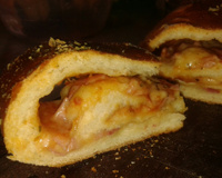 Pão de liquidificador recheado