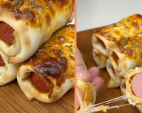 Enroladinho de salsicha com massa de pastel é a receita mais fácil de petisco na air fryer que você vai encontrar para fazer em casa