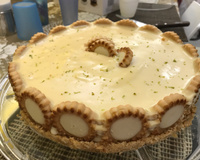 Torta de limão com chocolate branco