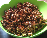 Pipoca doce de chocolate