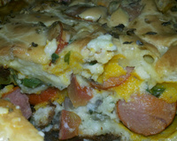 Torta rápida de salsicha