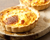 Quiche de presunto e queijo do Glauco