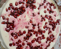 Mousse com Calda de Romã