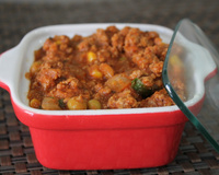 Achadinho de carne moída com purê