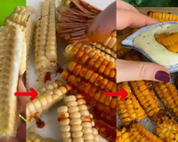 Milho assado na airfryer fácil pronto em 12 minutos: molho especial vai deixar o lanche ainda mais irresistível