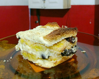 Torta de banana com pão de forma