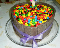 Bolo barril de confete