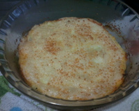 Souflé de chuchu com carne moída