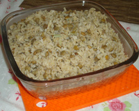 Arroz integral com lentilhas